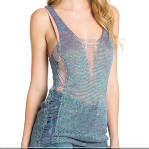 NWT Boutique Irridecent Top Mini or Swim Cover